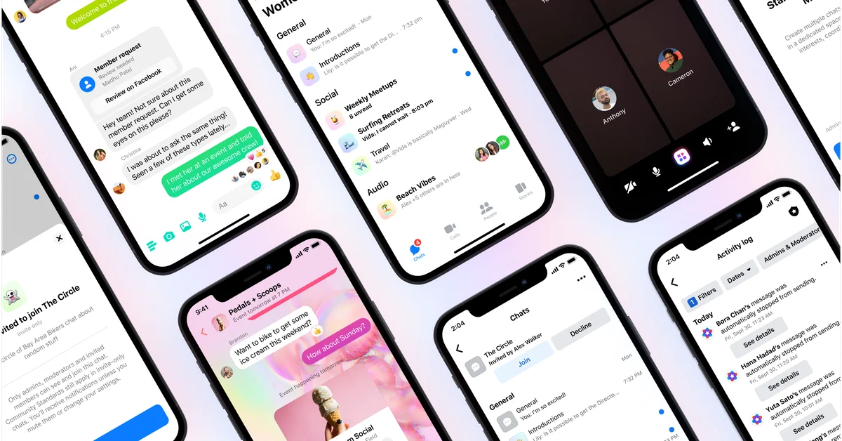 Mark Zuckerberg anuncia Chats para comunidades y grupos en Messenger y Facebook